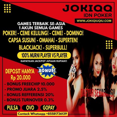 jokiqq idn Blog penyedia situs poker online nomor 1 di indonesia dengan kualitas permainan terbaik pada server poker idn juga memiliki 7 permainan dalam 1 id